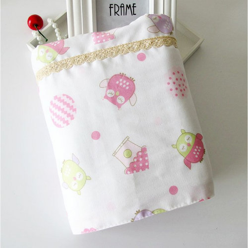 纯棉四层纱布儿童盖被全棉空调被