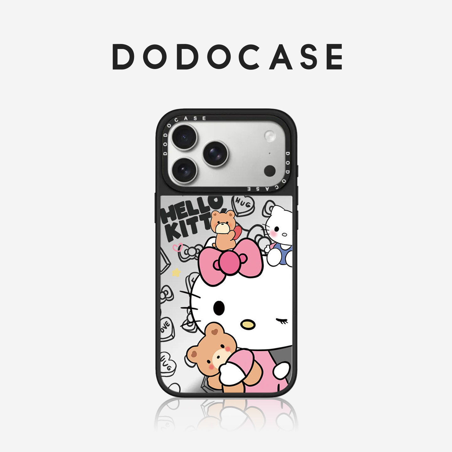 DODOCASE 抱泰迪熊KT猫 适用苹果17Promax手机壳iPhone16ProMax可爱hellokitty猫1