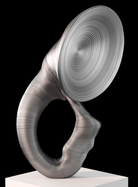 抽象简约萨克斯雕塑摆件落地艺术品酒店会所音乐样板房现代装饰品