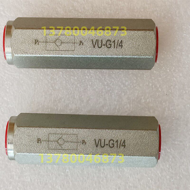 碳钢镀锌高压单向阀VU-G1/4 二通高压球阀 VU-G2 VU-G1/2 VU-G3/8
