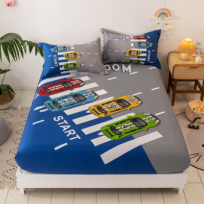 六面床笠2021年新款通用全棉四季薄款男孩单件卡通儿童全包床单