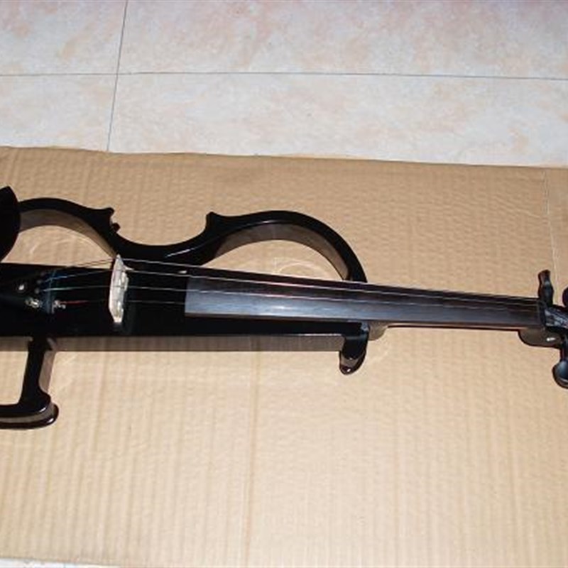 黑色电子 电声小提琴  4/4木质小提琴 实木配件 可配无线发射器