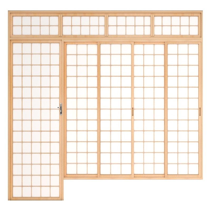 日式推拉门成都榻榻米门黑门滑门移门客厅隔断门极简格子门和室门
