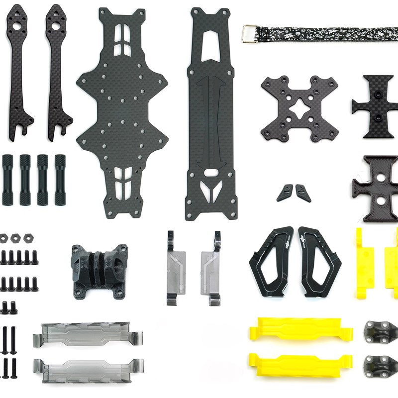 STPHOBBY 铠5X 宽X5寸O3图传注塑件CNC铝件FPV穿越机花飞拍摄机架