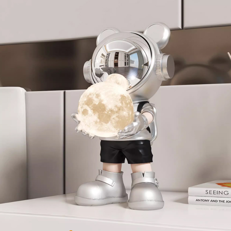 现代简约网红爆款太空人太空人桌面小夜灯摆件客厅电视柜酒柜装饰