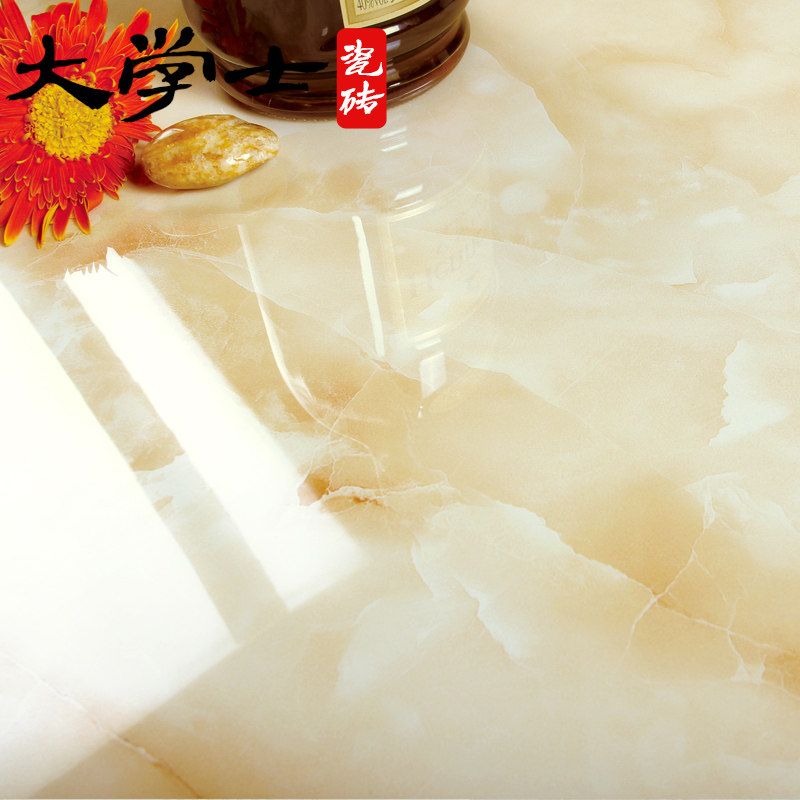 大学士 微晶石瓷砖 室内超晶石地板砖地砖800x800微晶石 皇家黄玉