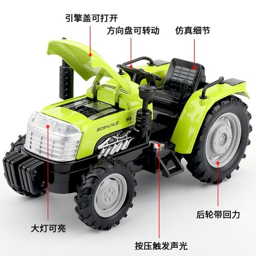 合金拖拉机玩具农场工程运输车摆件手扶农夫车模型男孩玩具车宝宝