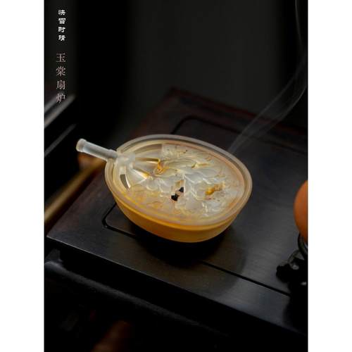 玉棠扇炉快雪时晴文房国风送礼好物原创香炉