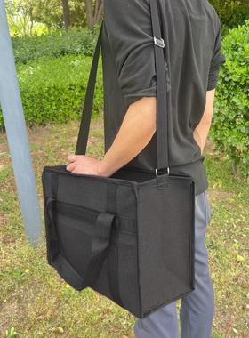 跨肩特厚黑色手提收纳包帆布工具包大容量行李包旅行包加厚耐磨