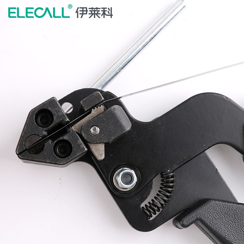 伊莱科不锈钢扎带钳电缆捆扎收紧剪扎带钳ELE-G600金属扎带收紧器