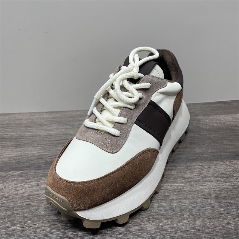 破码加工欧洲冬季风格羊毛衬里温暖真皮颜色匹配厚底运动和休闲阿