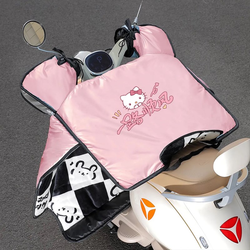 2025新款电动车挡风被冬季加绒加厚防水L防寒电车电瓶车防风罩冬