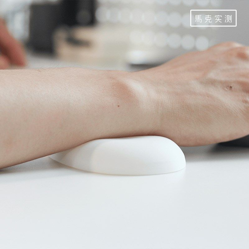 马克实测 软硅胶护腕鼠标键盘手托超大护手腕垫子办公室桌垫 AL-1