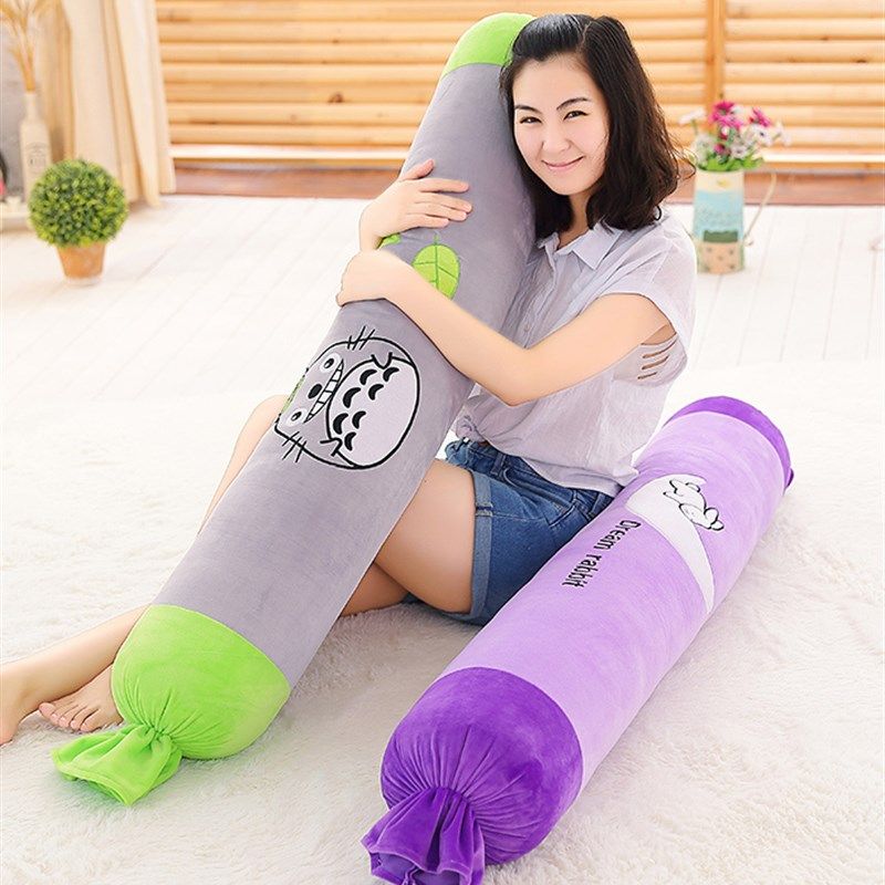 糖果长型圆柱枕头抱枕大号卡通可爱圆形睡觉长条芯腰枕靠垫可拆洗