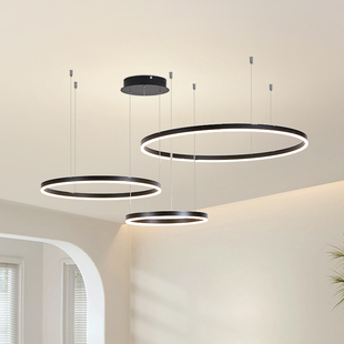 萨洛尼2025年流行客厅灯吊灯现代极简约包豪斯餐厅卧室房间主灯具