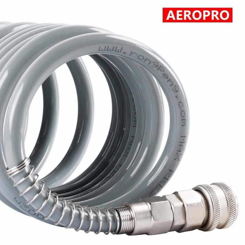 气管软管弹簧管空压机气泵高压伸缩螺旋P风管气管快速接头*