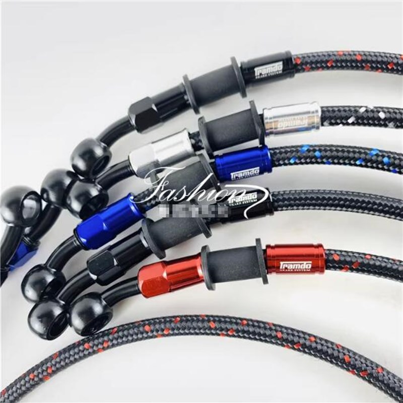 佛95/220前后 编织油管钢喉电摩小牛小龟鬼火刹车油管改装009