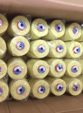 303芳纶缝纫线黄色防火线耐温拉力强劳保用品手套服饰阻燃线