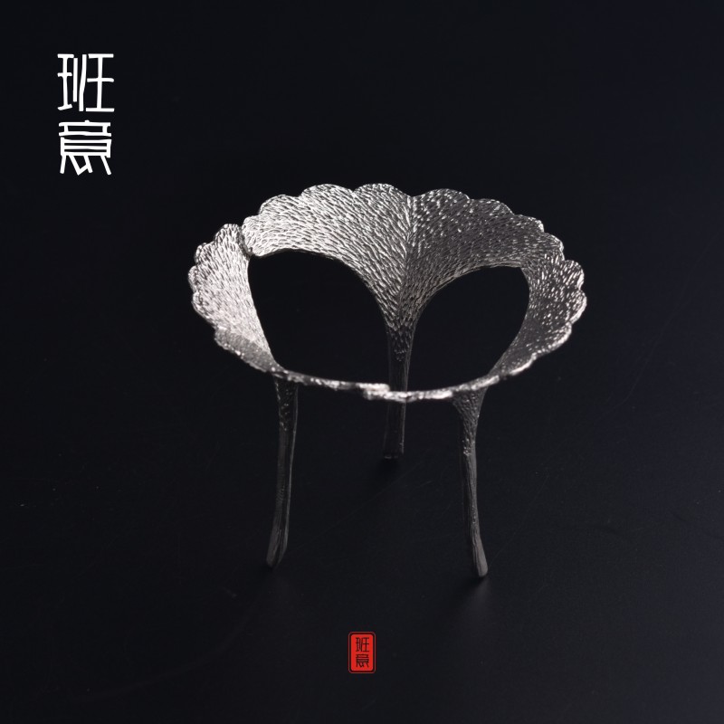 复古茶漏茶滤创意j纯锡茶滤网茶隔功夫茶道零配茶叶过滤底座滤茶