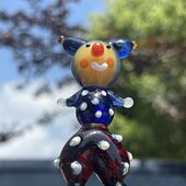 小丑琉璃创意桌面小摆件卡通治愈系网红车载装 饰品可爱少女心公仔