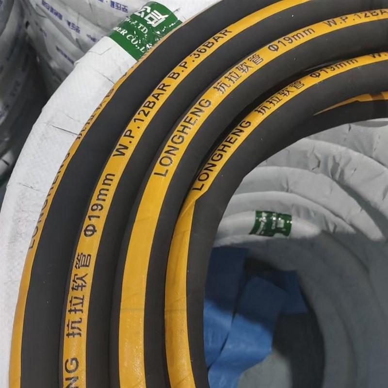 黑夹布橡胶管软管水管高压防爆耐高温空压机风管帘线缠绕空气胶管