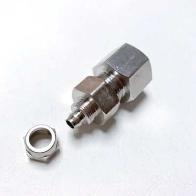 快插接头 M22x1.5-8x12mm 内螺纹M22x1.5 接内径8mm外径12mm pu管