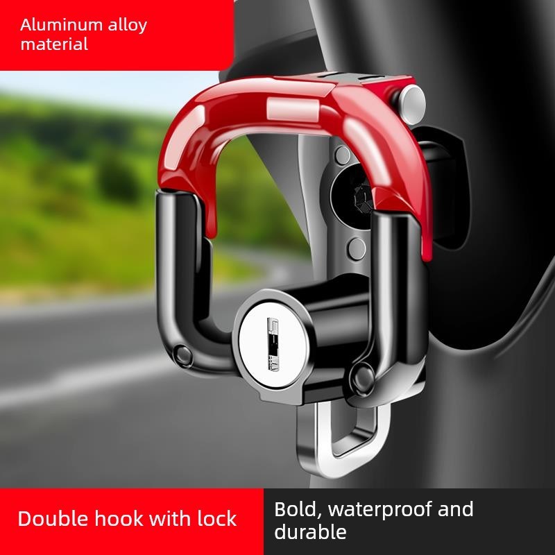 电动汽车吊钩前i锁通用无冲孔头盔吊钩电瓶汽车摩托车强大的承重