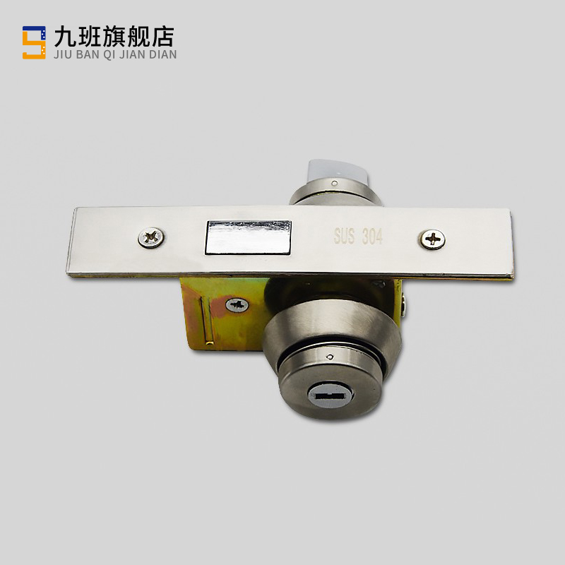 301有框玻璃门地n锁地弹簧门锁不锈钢门铁门地锁铝合金门锁里外开