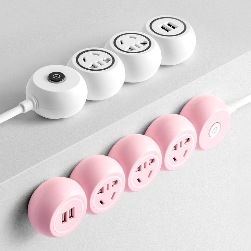 创意多功能插座面板多孔宿舍插排家用USB排插线板拖线板插板