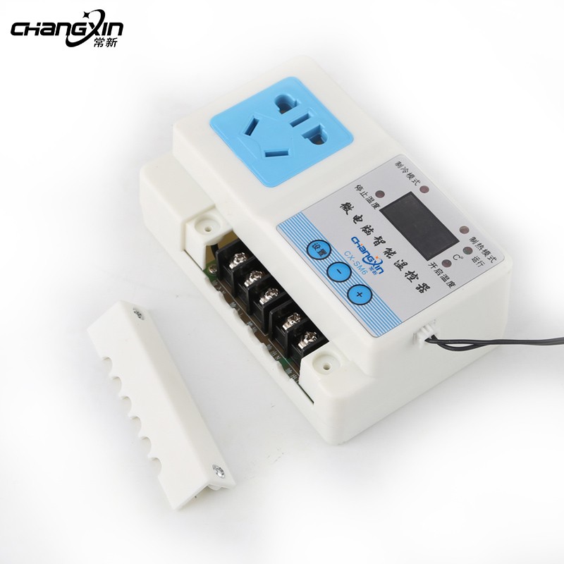 常新220v数字电子智能数显可调温度控制锅炉温控开关插座温控器仪