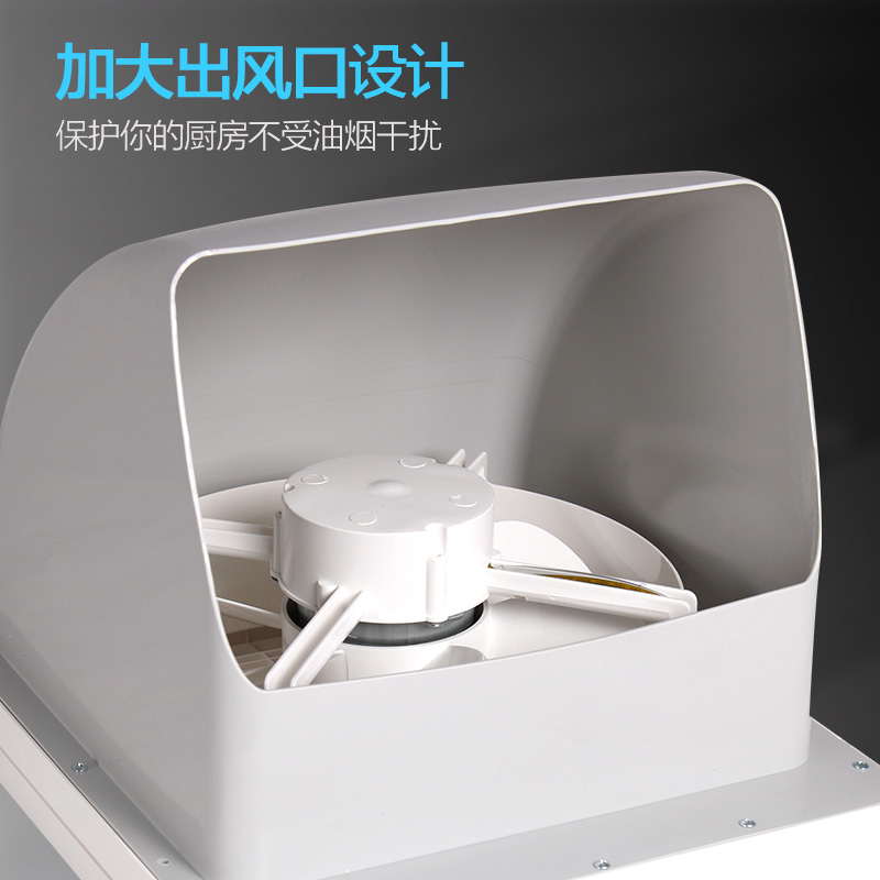 艾美特排气扇厨房换气扇10寸大风量墙窗式排风扇抽油烟风机抽风机