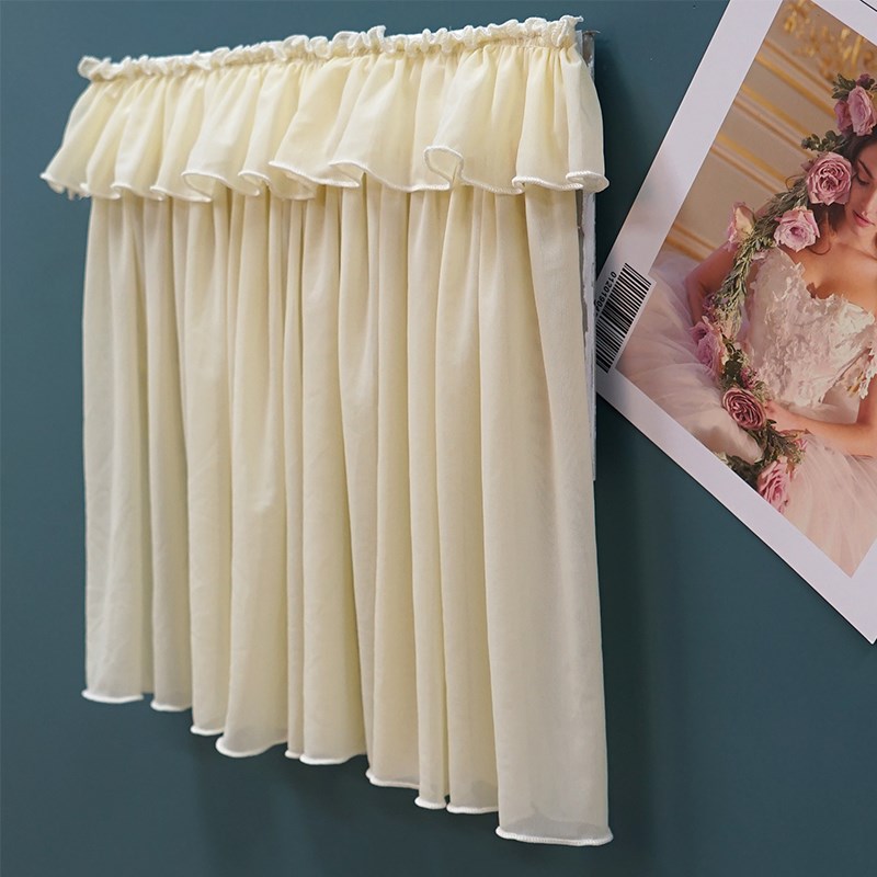 蕾丝电表箱遮挡装饰帘免打孔粘贴电闸网络箱装饰纱帘开关帘定制