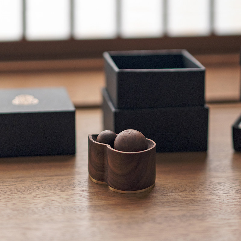 葫芦豆荚香薰MOJI生活精油扩香摆件东方国风车载香氛创意实木礼品