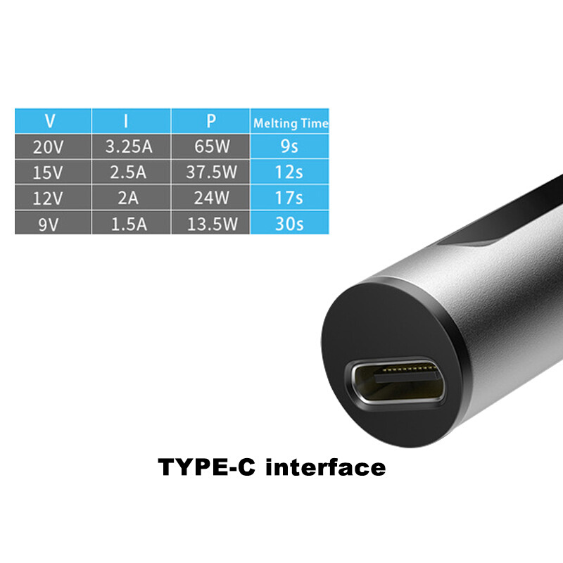 T12PRO数显烙铁焊笔便携式电烙铁迷你PD65W供电数显小型恒温烙铁