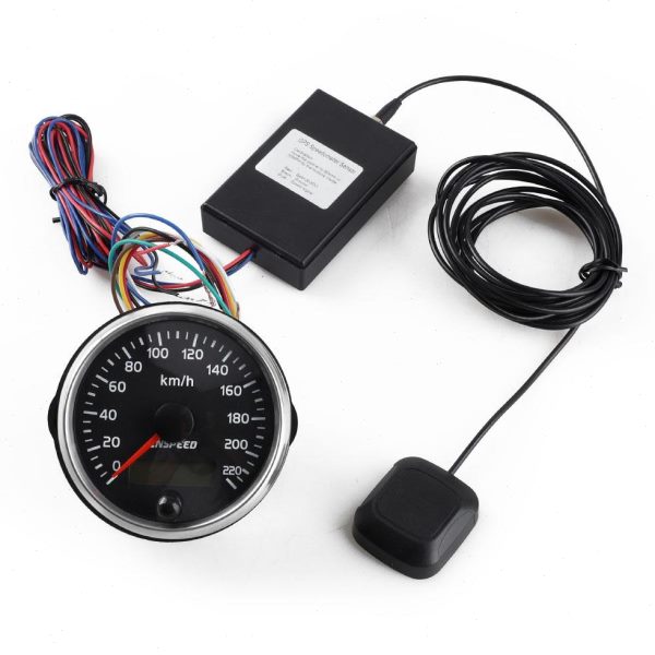表汽车转速12/24v里程通用gps改装带发动机直供车速表带传感器