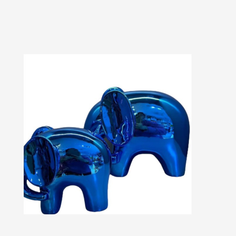 现代简约创意儿童房桌面书架桌面母子象儿童房软装饰品工艺品摆件