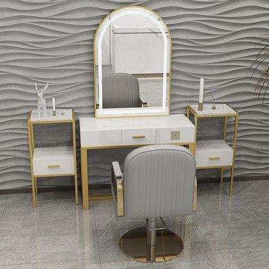 美发店镜台网红带灯理发专用大理石一体镜带灯影楼化妆镜台理发店,商业/办公家具,理发镜台,淘宝优惠券,粉丝福利购,淘宝优惠卷