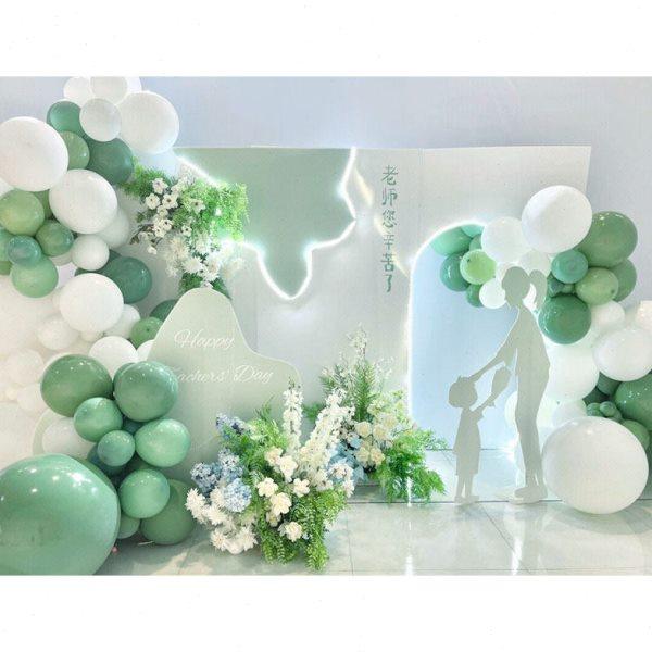 教师节背景板气球布置装饰套餐绿色清新幼儿园生日活动装饰kt板,节庆用品/礼品,装扮布置套餐,淘宝优惠券,粉丝福利购,淘宝优惠卷