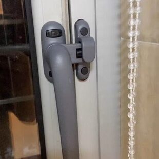 门窗执手锁扣老式50平开窗把手断桥铝合金内外开窗户七字滚轮拉手