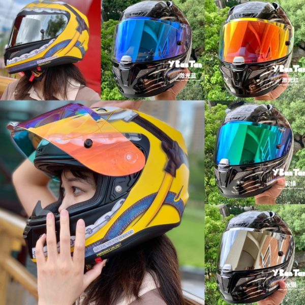 适用HJC头盔RPHA11 10 70电镀镜片遮阳板日夜护目防摔风镜