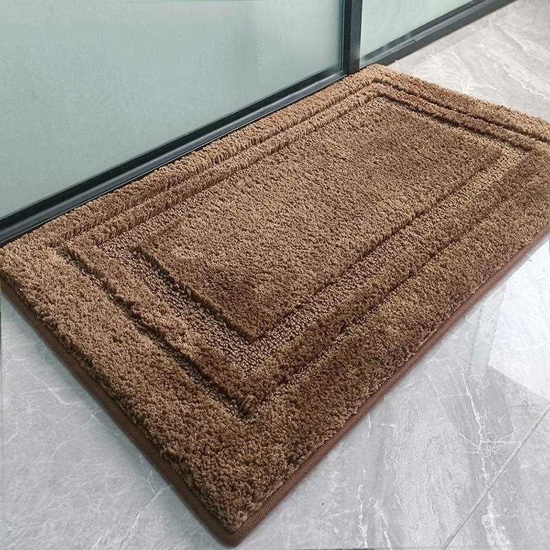 简约加厚地毯浴室地垫门垫吸水防滑海绵垫子化妆室洗手间门口脚垫