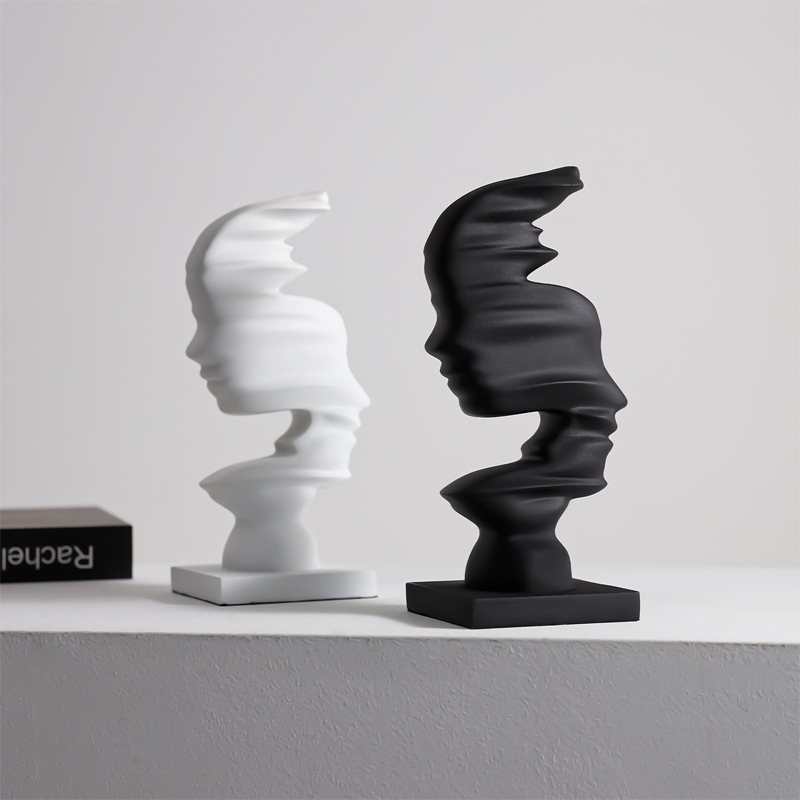 现代创意抽象人形艺术摆件家居入户玄关酒柜电视柜办公室软装饰品