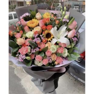 烟台鲜花同城速递韩式花束牟平莱山福山芝罘招远莱州蓬莱龙口莱阳