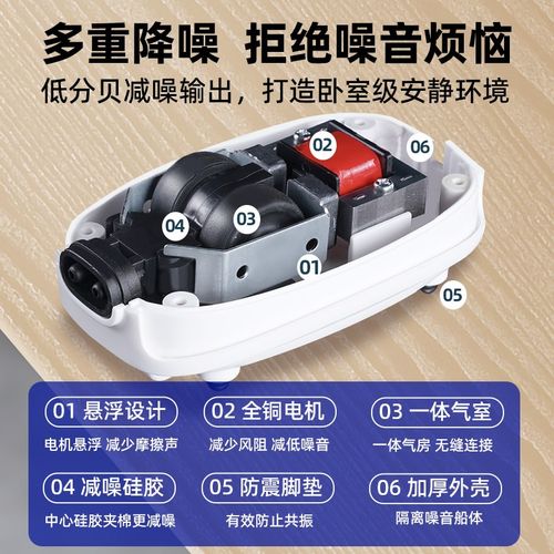 鱼缸氧气泵增氧泵气泵养鱼小型打氧机专用充氧泵超静音增氧器加氧