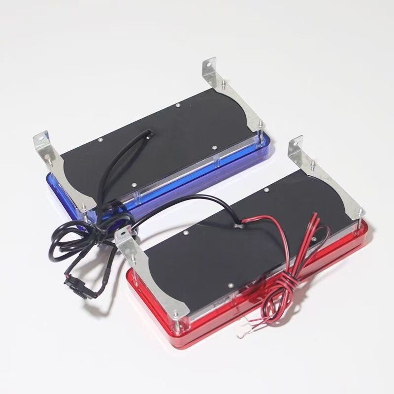 高亮岗亭爆闪灯led警示灯一拖二治安亭双色灯220V12V24V