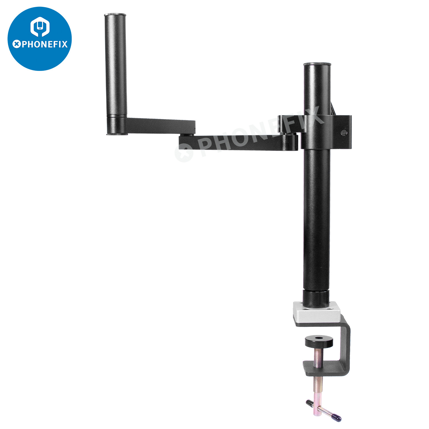 桌面固定夹式显微镜 工业相机支撑可调节支架50mm/76mm显微镜托架