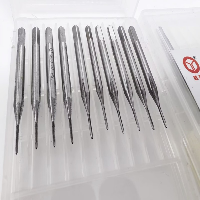 小丝锥 微型丝攻细w6542高速钢机用丝锥直槽m0.8m1m1.2m1.4m1.6m2
