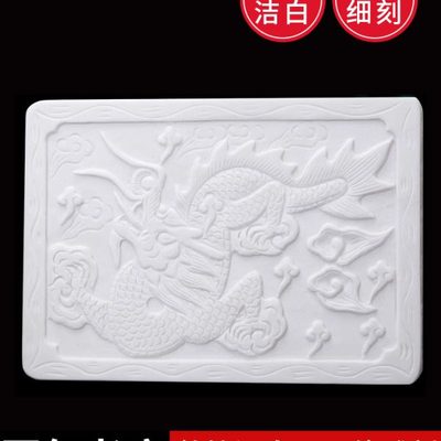 汉白玉祥龙棺床 男款单双层手工石雕骨灰盒棺床 殡葬丧葬随葬用品