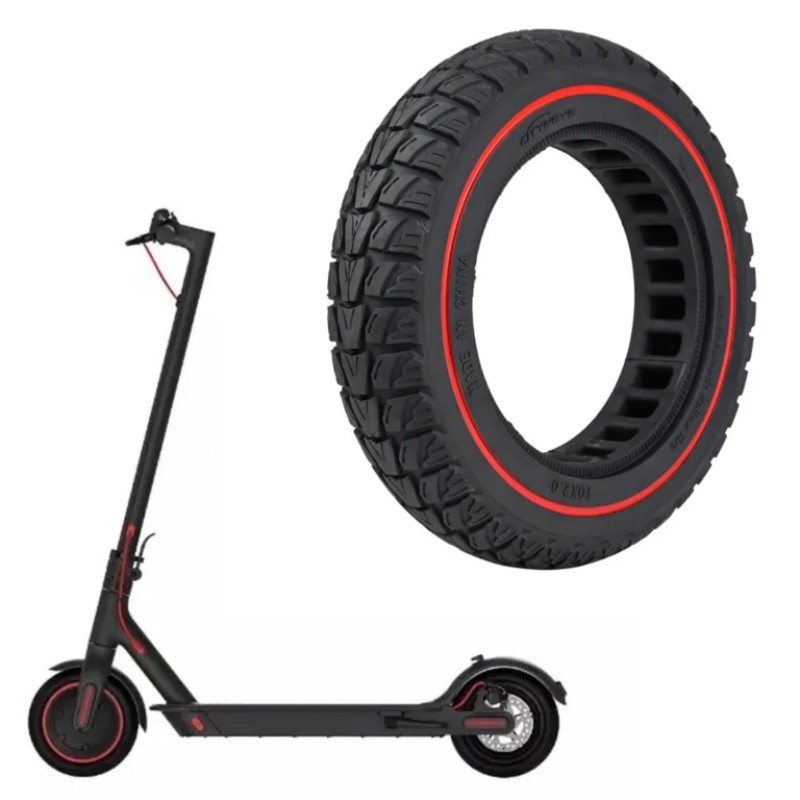 适用小米电动滑板车1s/m365/pro实心胎10寸防爆防滑越野胎减震胎