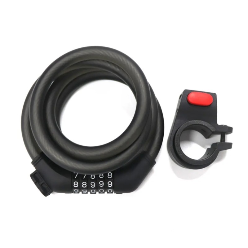 适用小米9号滑板车密码锁电动车1SProM365防盗链条锁F20 F30 E22